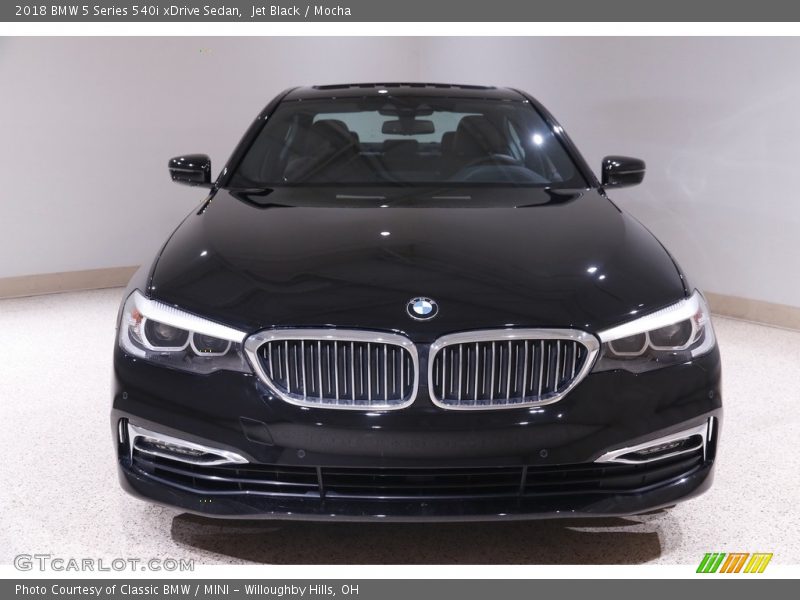 Jet Black / Mocha 2018 BMW 5 Series 540i xDrive Sedan