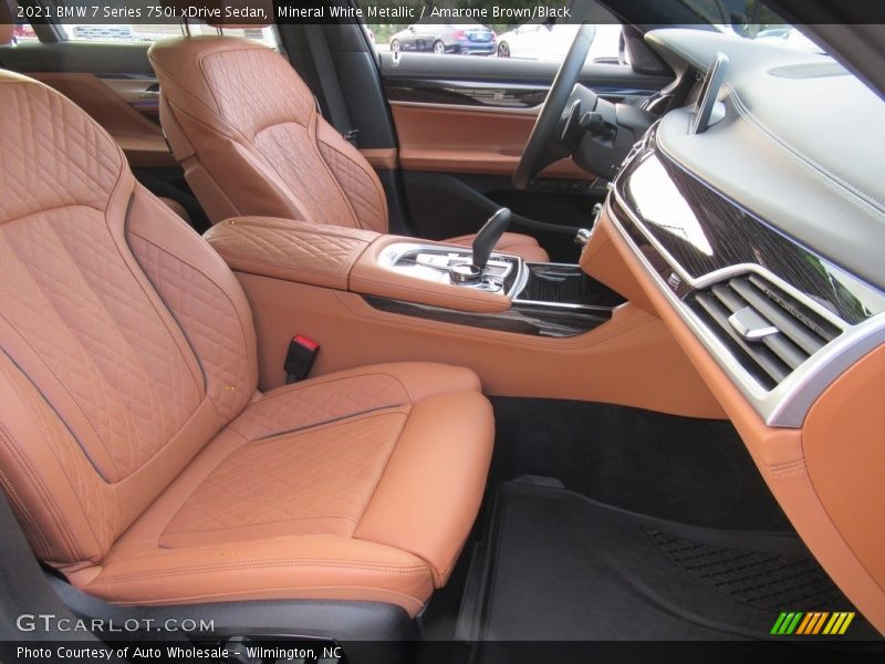 Mineral White Metallic / Amarone Brown/Black 2021 BMW 7 Series 750i xDrive Sedan
