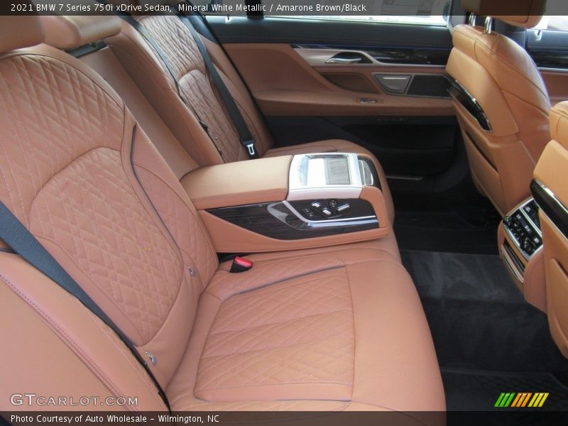 Mineral White Metallic / Amarone Brown/Black 2021 BMW 7 Series 750i xDrive Sedan