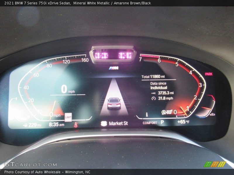 Mineral White Metallic / Amarone Brown/Black 2021 BMW 7 Series 750i xDrive Sedan