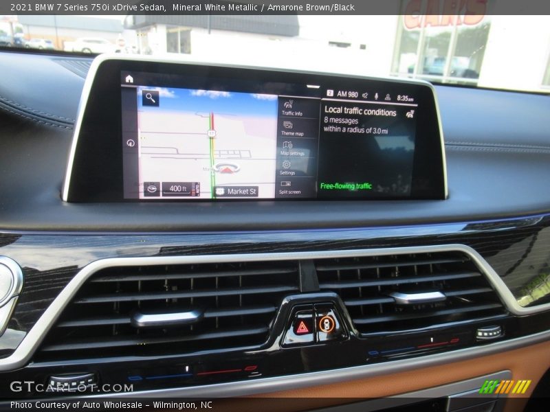 Mineral White Metallic / Amarone Brown/Black 2021 BMW 7 Series 750i xDrive Sedan