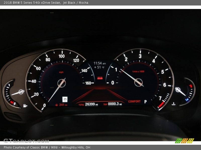 Jet Black / Mocha 2018 BMW 5 Series 540i xDrive Sedan