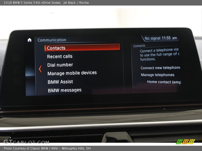 Jet Black / Mocha 2018 BMW 5 Series 540i xDrive Sedan