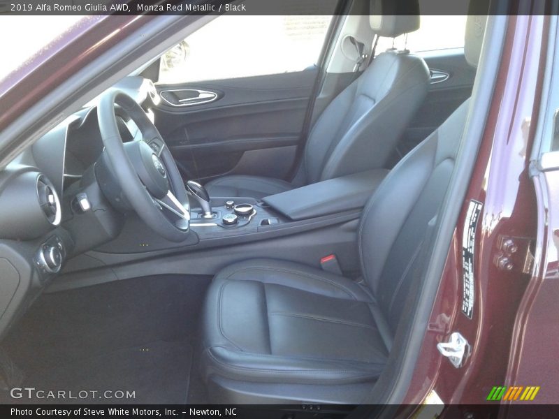 Front Seat of 2019 Giulia AWD