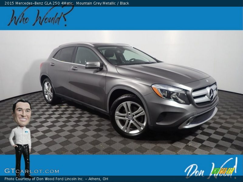 Mountain Grey Metallic / Black 2015 Mercedes-Benz GLA 250 4Matic