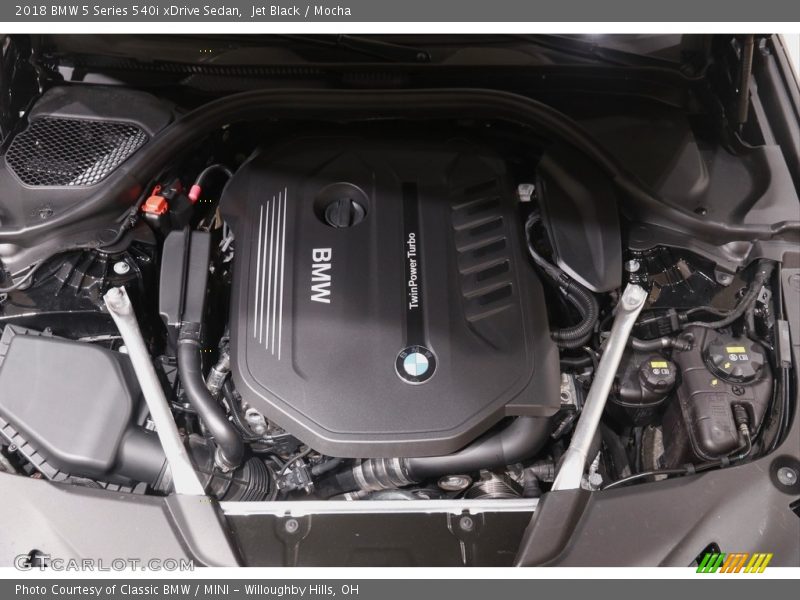 Jet Black / Mocha 2018 BMW 5 Series 540i xDrive Sedan