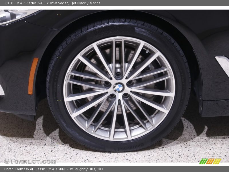 Jet Black / Mocha 2018 BMW 5 Series 540i xDrive Sedan