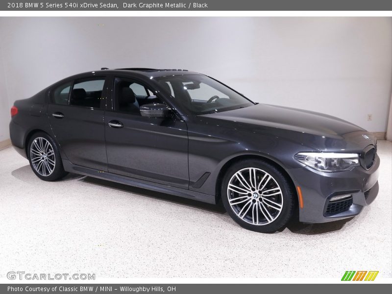 Dark Graphite Metallic / Black 2018 BMW 5 Series 540i xDrive Sedan