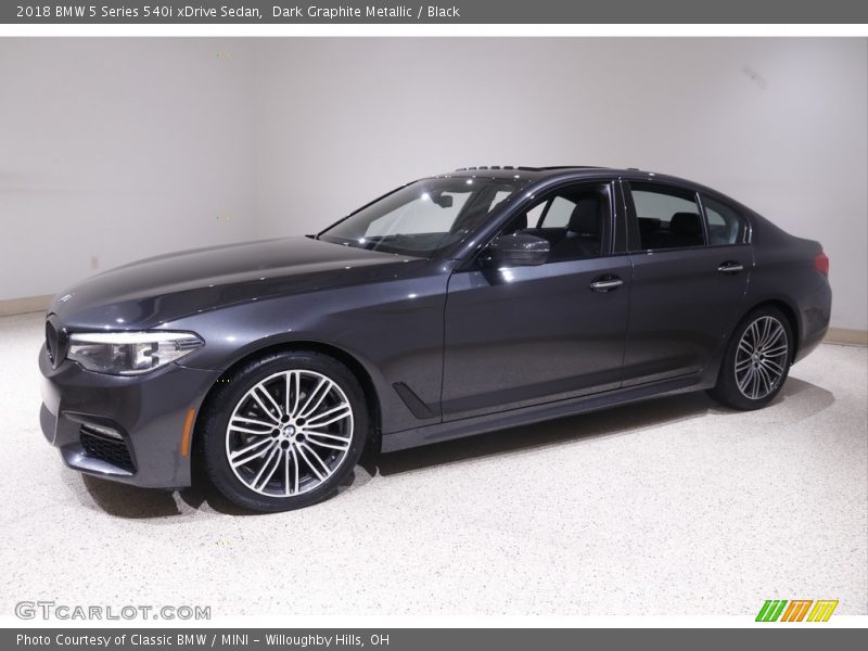 Dark Graphite Metallic / Black 2018 BMW 5 Series 540i xDrive Sedan