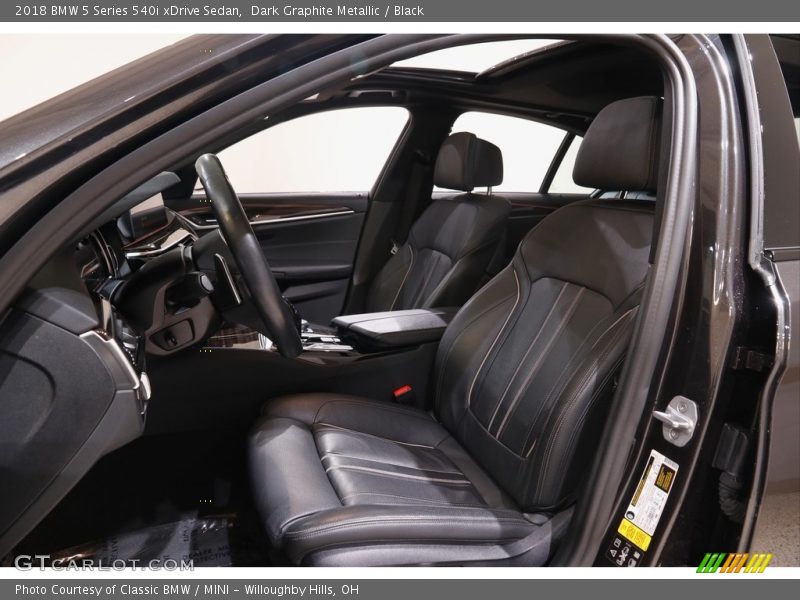 Dark Graphite Metallic / Black 2018 BMW 5 Series 540i xDrive Sedan