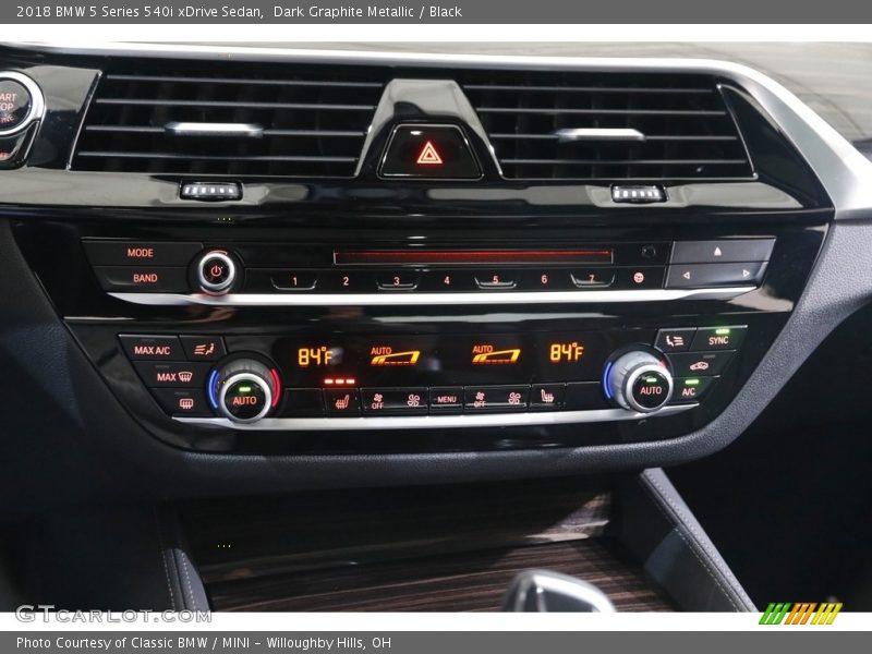Dark Graphite Metallic / Black 2018 BMW 5 Series 540i xDrive Sedan
