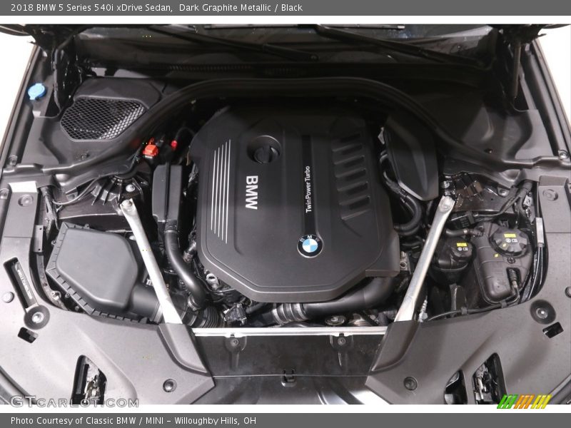 Dark Graphite Metallic / Black 2018 BMW 5 Series 540i xDrive Sedan
