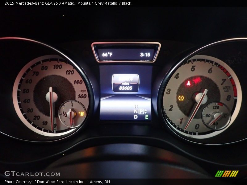 Mountain Grey Metallic / Black 2015 Mercedes-Benz GLA 250 4Matic