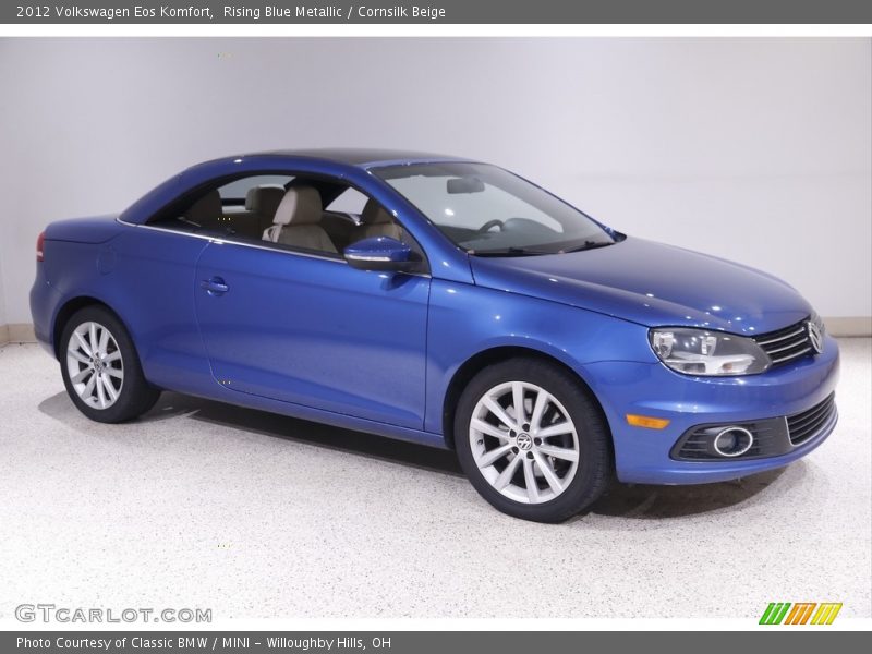 Rising Blue Metallic / Cornsilk Beige 2012 Volkswagen Eos Komfort