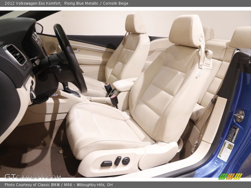 Rising Blue Metallic / Cornsilk Beige 2012 Volkswagen Eos Komfort