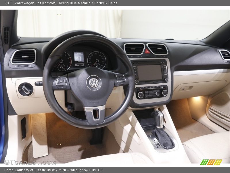 Rising Blue Metallic / Cornsilk Beige 2012 Volkswagen Eos Komfort