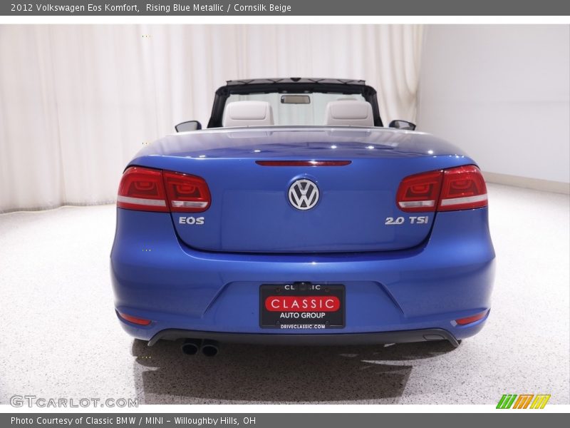 Rising Blue Metallic / Cornsilk Beige 2012 Volkswagen Eos Komfort