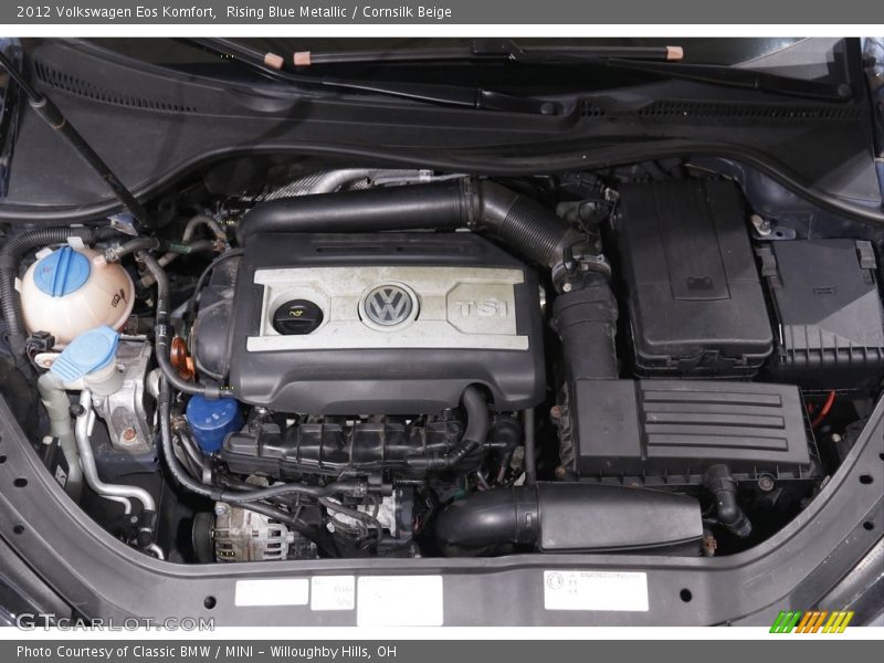 Rising Blue Metallic / Cornsilk Beige 2012 Volkswagen Eos Komfort