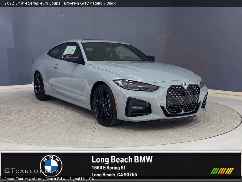 Brooklyn Grey Metallic / Black 2022 BMW 4 Series 430i Coupe