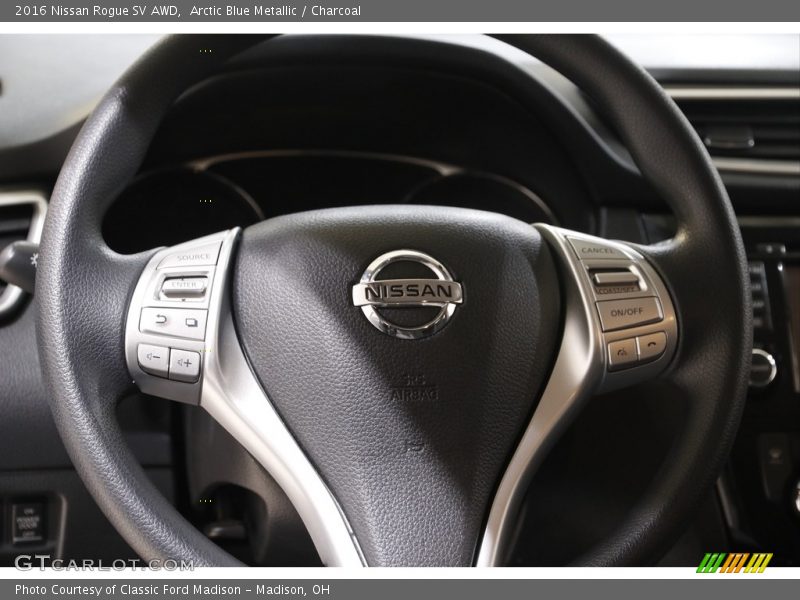 Arctic Blue Metallic / Charcoal 2016 Nissan Rogue SV AWD