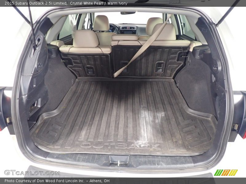  2015 Outback 2.5i Limited Trunk