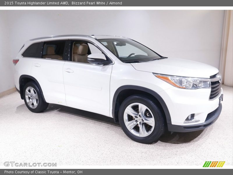 Blizzard Pearl White / Almond 2015 Toyota Highlander Limited AWD