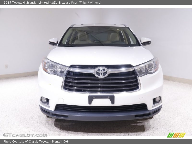 Blizzard Pearl White / Almond 2015 Toyota Highlander Limited AWD