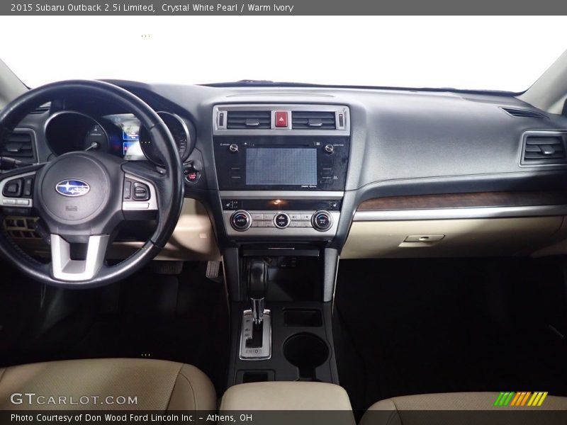Crystal White Pearl / Warm Ivory 2015 Subaru Outback 2.5i Limited