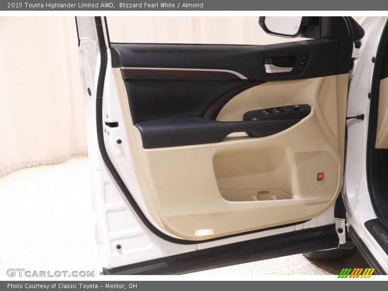 Blizzard Pearl White / Almond 2015 Toyota Highlander Limited AWD