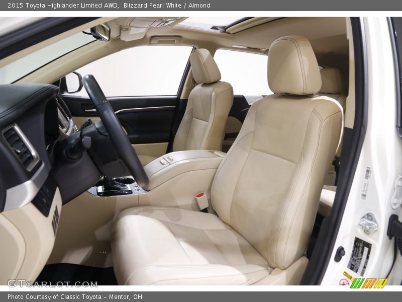 Blizzard Pearl White / Almond 2015 Toyota Highlander Limited AWD