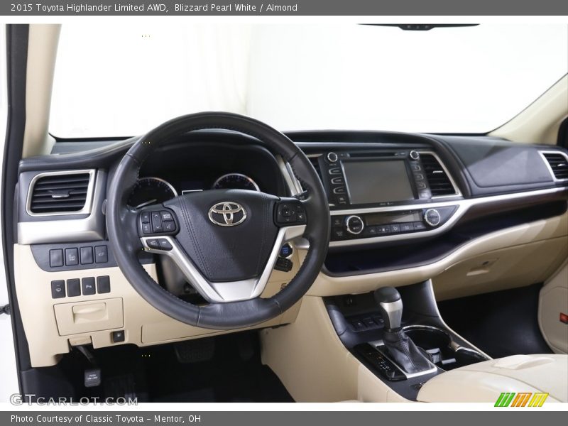 Blizzard Pearl White / Almond 2015 Toyota Highlander Limited AWD