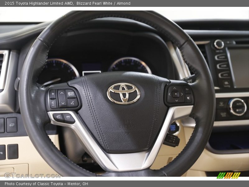 Blizzard Pearl White / Almond 2015 Toyota Highlander Limited AWD