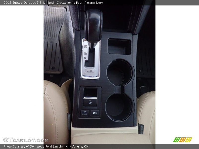  2015 Outback 2.5i Limited Lineartronic CVT Automatic Shifter
