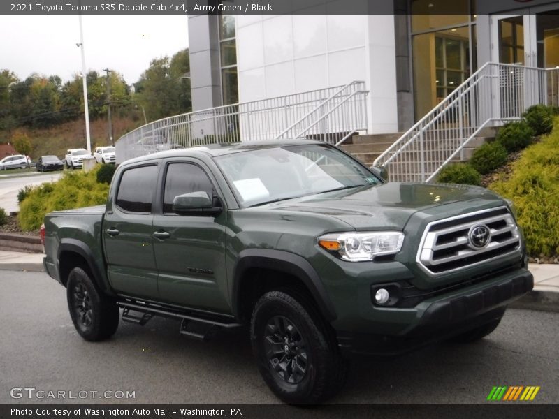 Army Green / Black 2021 Toyota Tacoma SR5 Double Cab 4x4