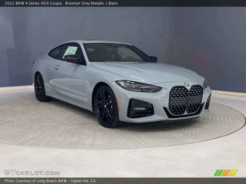 Brooklyn Grey Metallic / Black 2022 BMW 4 Series 430i Coupe