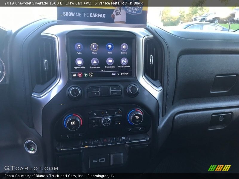 Silver Ice Metallic / Jet Black 2019 Chevrolet Silverado 1500 LT Crew Cab 4WD