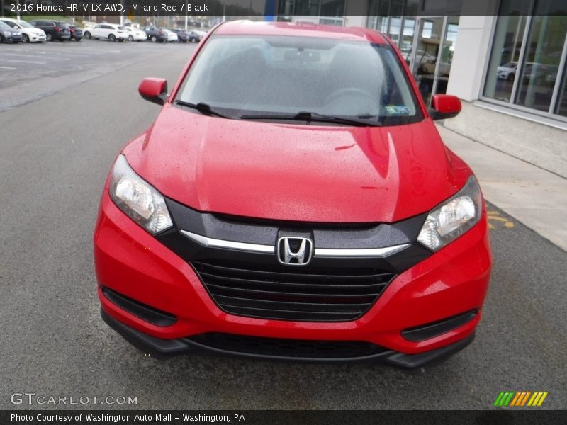 Milano Red / Black 2016 Honda HR-V LX AWD