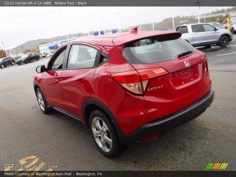 Milano Red / Black 2016 Honda HR-V LX AWD