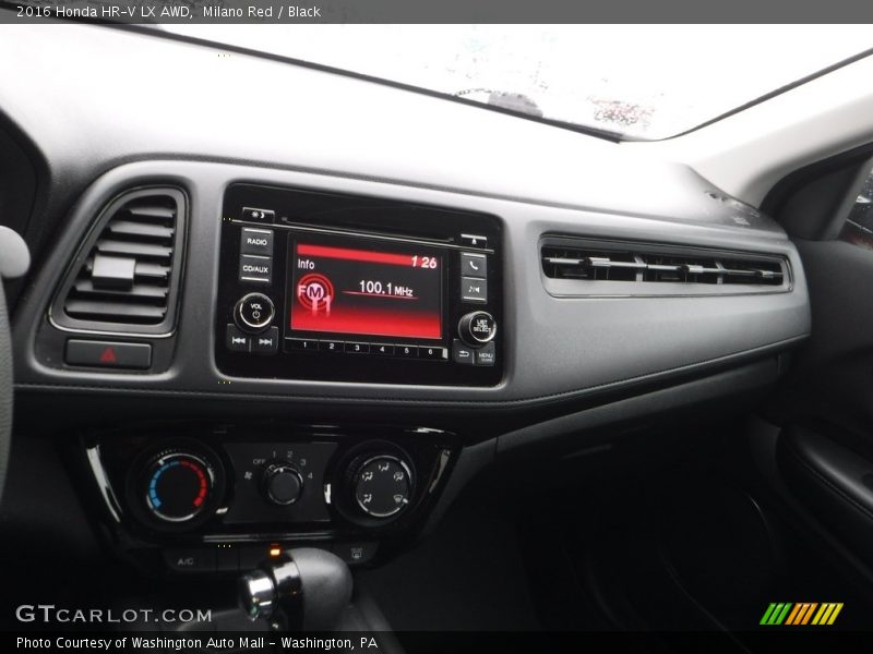 Milano Red / Black 2016 Honda HR-V LX AWD