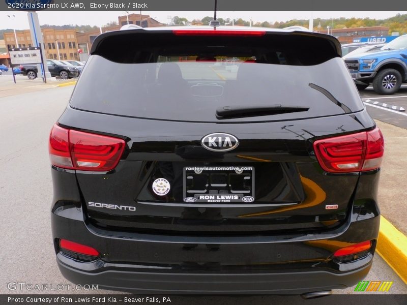 Ebony Black / Black 2020 Kia Sorento LX AWD