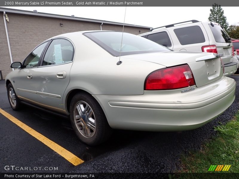 Gold Ash Metallic / Medium Parchment 2003 Mercury Sable LS Premium Sedan