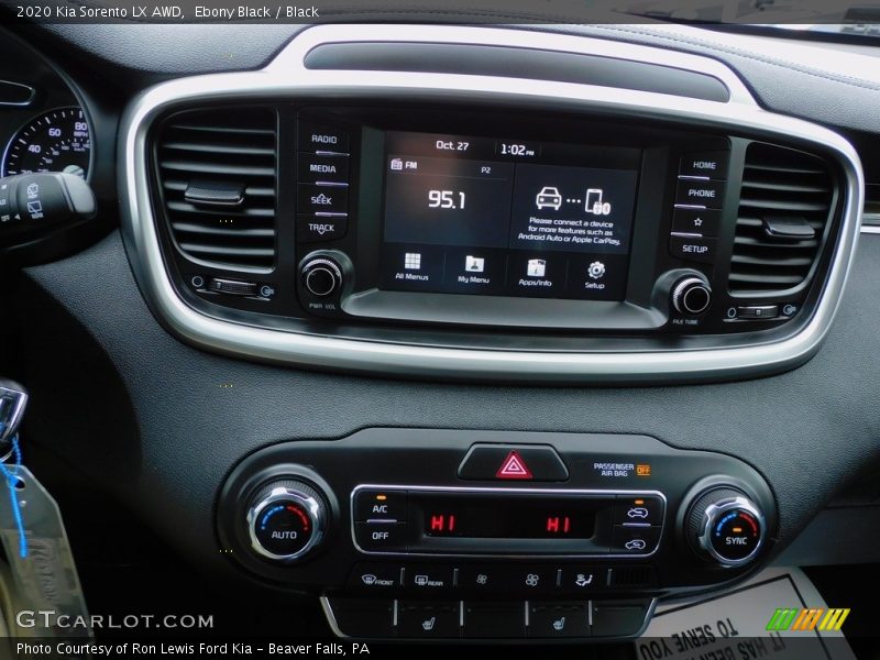 Ebony Black / Black 2020 Kia Sorento LX AWD