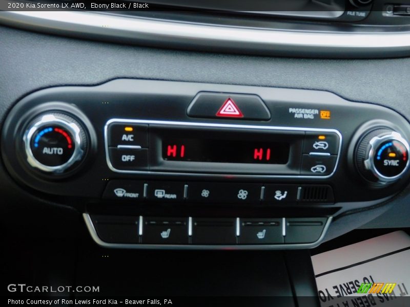 Ebony Black / Black 2020 Kia Sorento LX AWD