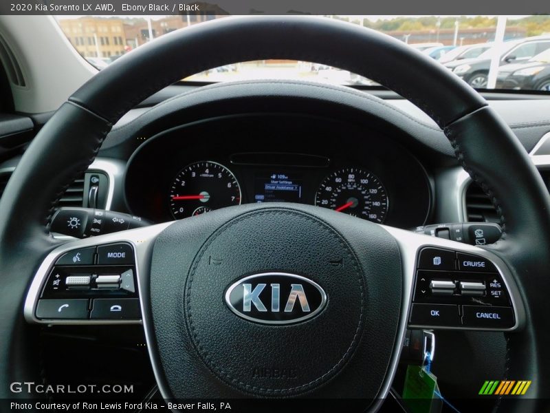 Ebony Black / Black 2020 Kia Sorento LX AWD