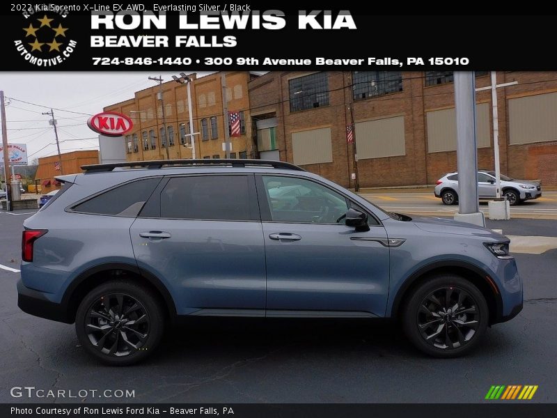 Everlasting Silver / Black 2022 Kia Sorento X-Line EX AWD