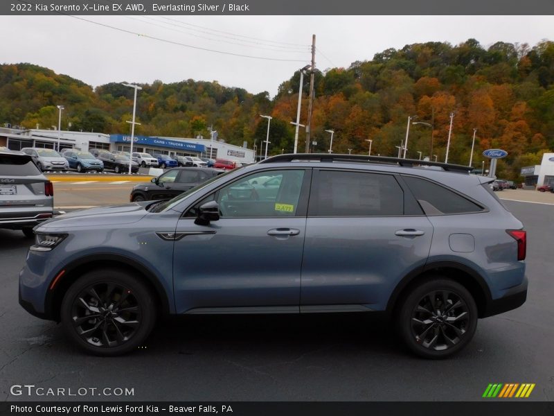 Everlasting Silver / Black 2022 Kia Sorento X-Line EX AWD