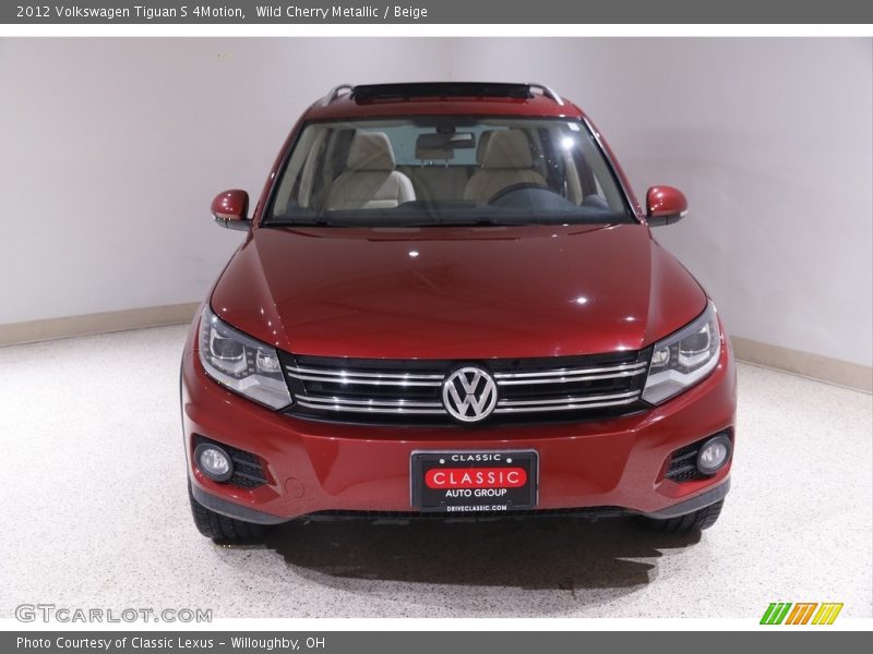 Wild Cherry Metallic / Beige 2012 Volkswagen Tiguan S 4Motion