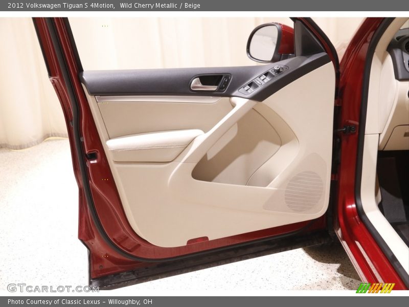Wild Cherry Metallic / Beige 2012 Volkswagen Tiguan S 4Motion
