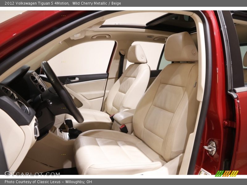 Wild Cherry Metallic / Beige 2012 Volkswagen Tiguan S 4Motion