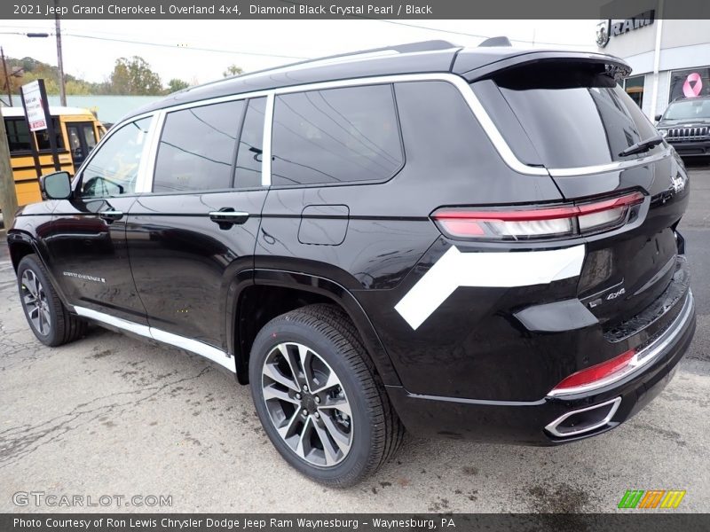 Diamond Black Crystal Pearl / Black 2021 Jeep Grand Cherokee L Overland 4x4